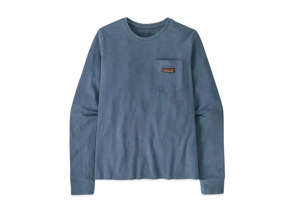Patagonia Women's Longsleep Work Pocket Tee "Utility Blue"