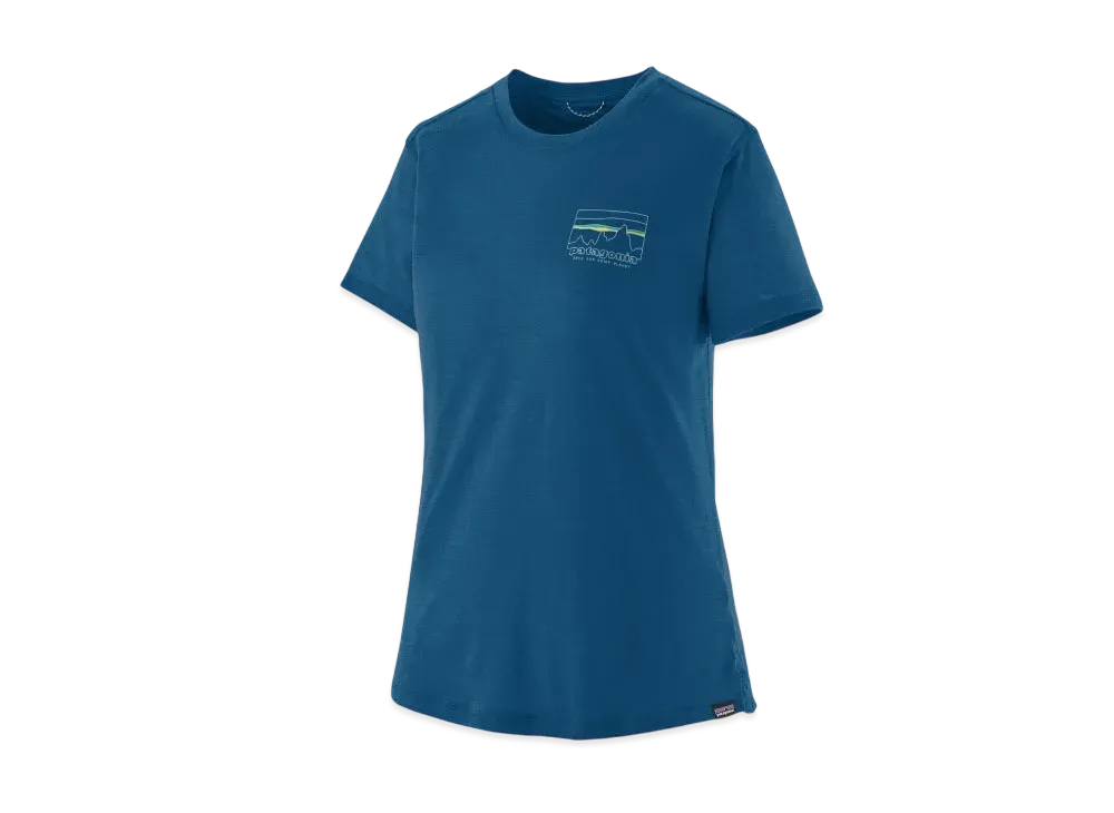 Patagonia Women's Capilene Cool Merino Blend Graphic Shirt "Endless Blue"
