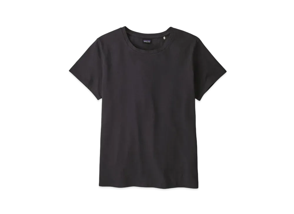 Patagonia Women's Regenerative Organic Certified Cotton Tee "Black"
