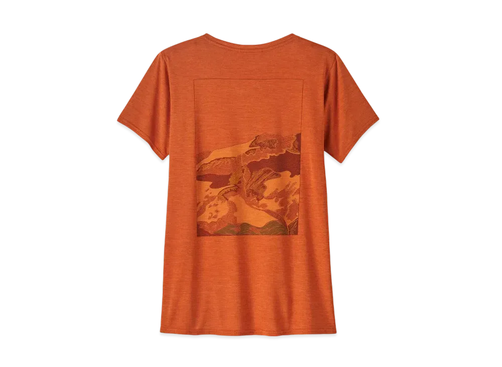 Patagonia Women's Capilene Cool Daily Graphic Shirt "Rust"