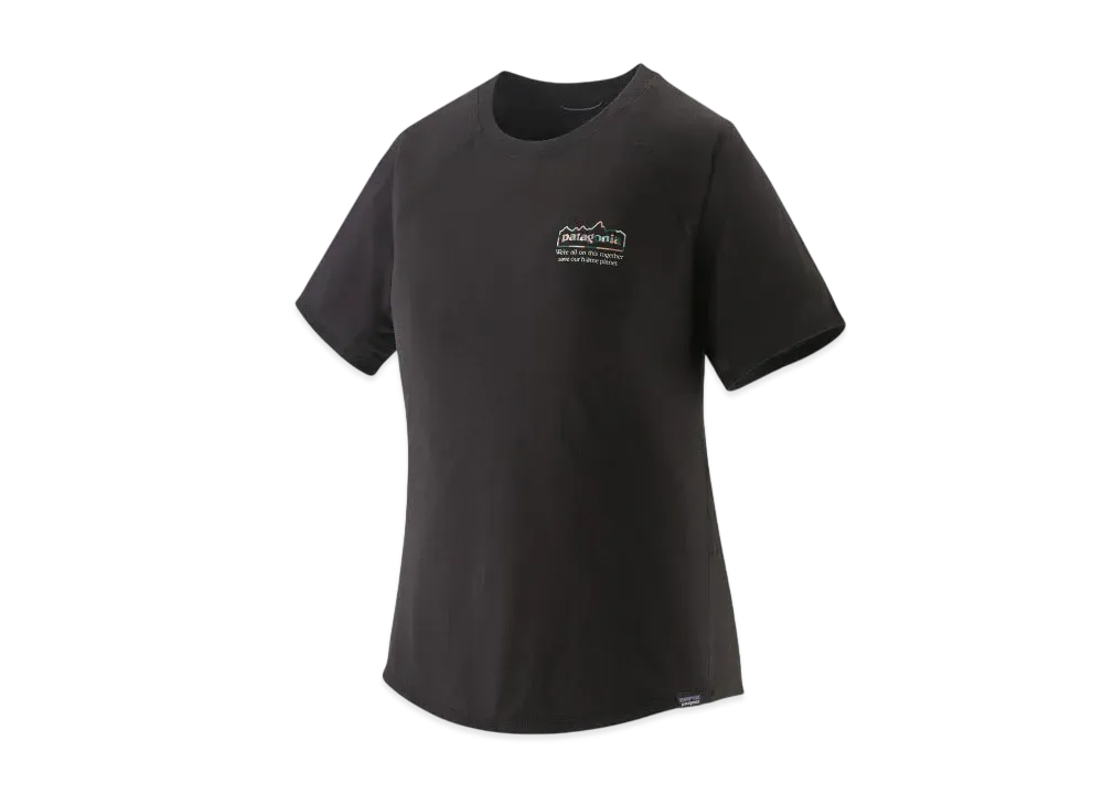 Patagonia Women's Capilene Cool Trail Graphic Shirt "Black"
