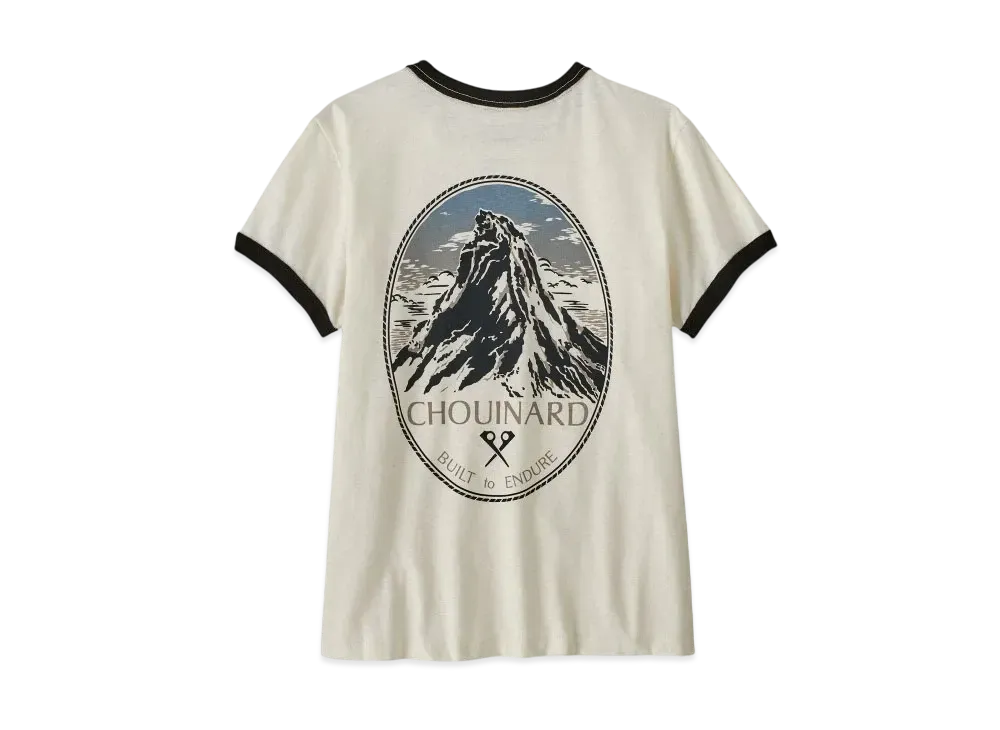 Patagonia Women's Chouinard Crest Ringer Responsibility "White"