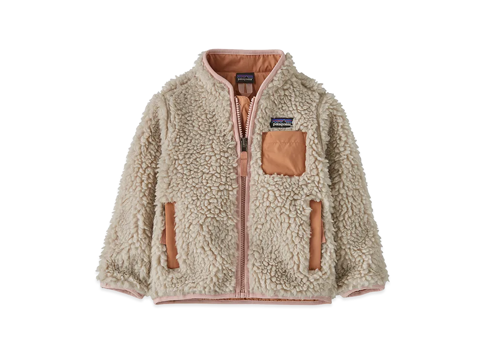 Patagonia Baby Retro-X Jacket "Natural w/New Navy"