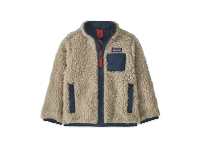 Patagonia Baby Retro-X Jacket "Natural w/New Navy"