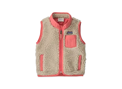 Patagonia Baby Retro-X Vest "Natural w/Sparkle Pink"