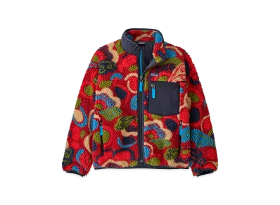 Patagonia Kids Retro-X Jacket "River River/Amanita Red"