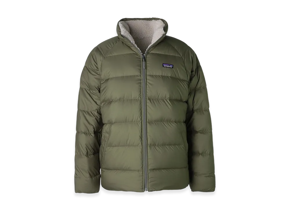 Patagonia Men's Reversible Silent Down Jacket "Basin Green"