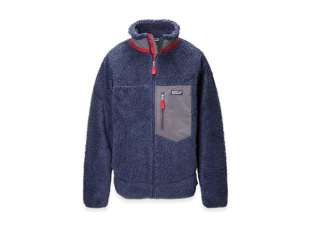 Patagonia Men's Classic Retro X Fleece Jacket "New Navy/Wax Red"