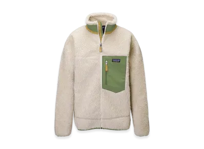 Patagonia Men's Classic Retro X Fleece Jacket "Natural/Green"
