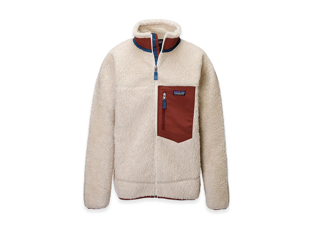 Patagonia Men's Classic Retro X Fleece Jacket "Dark Natural/Sequoia Red"