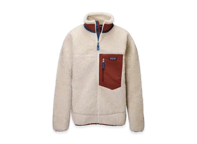 Patagonia Men's Classic Retro X Fleece Jacket "Dark Natural/Sequoia Red"