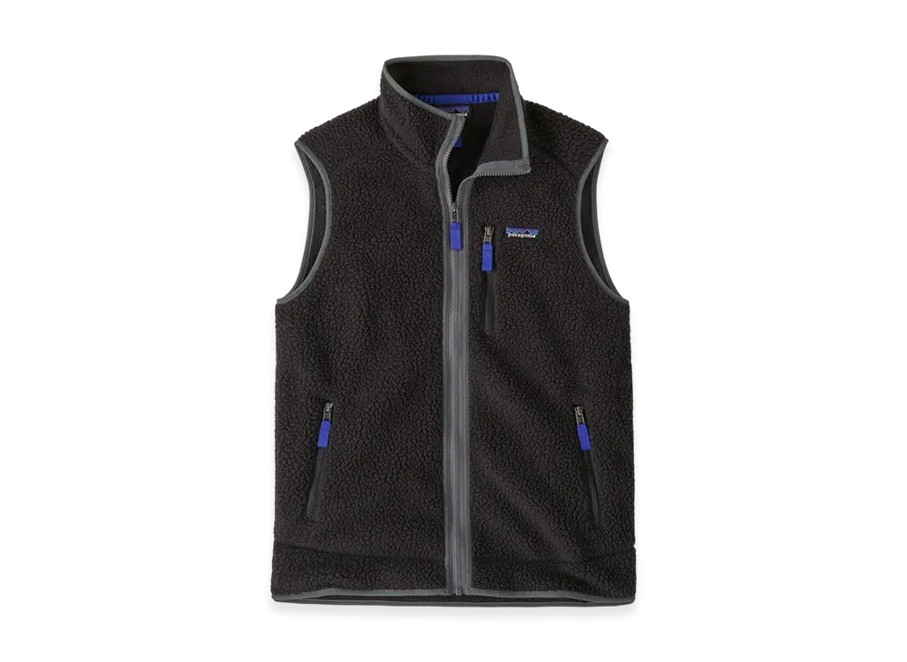 Patagonia Retro Pile Fleece Vest "Black/Forge Grey"