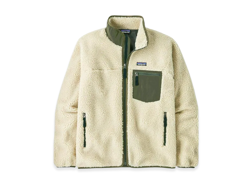 パタゴニア クラシック レトロX フリース ジャケット "ダークナチュラル/ベイジングリーン"