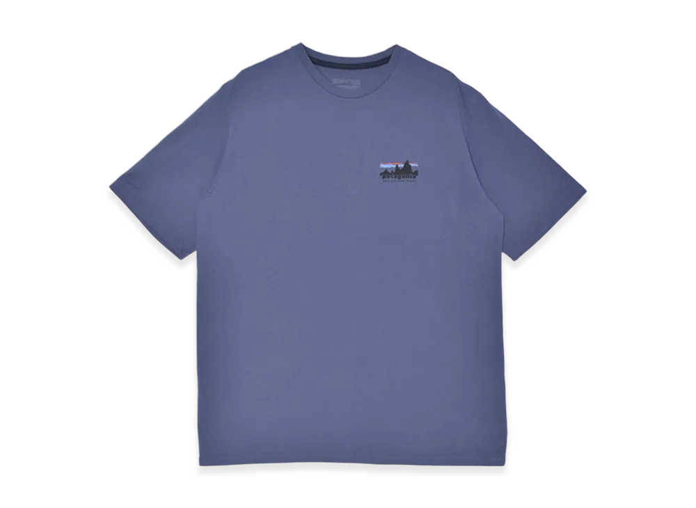 Patagonia '73 Skyline Organic T-Shirt "Current Blue"