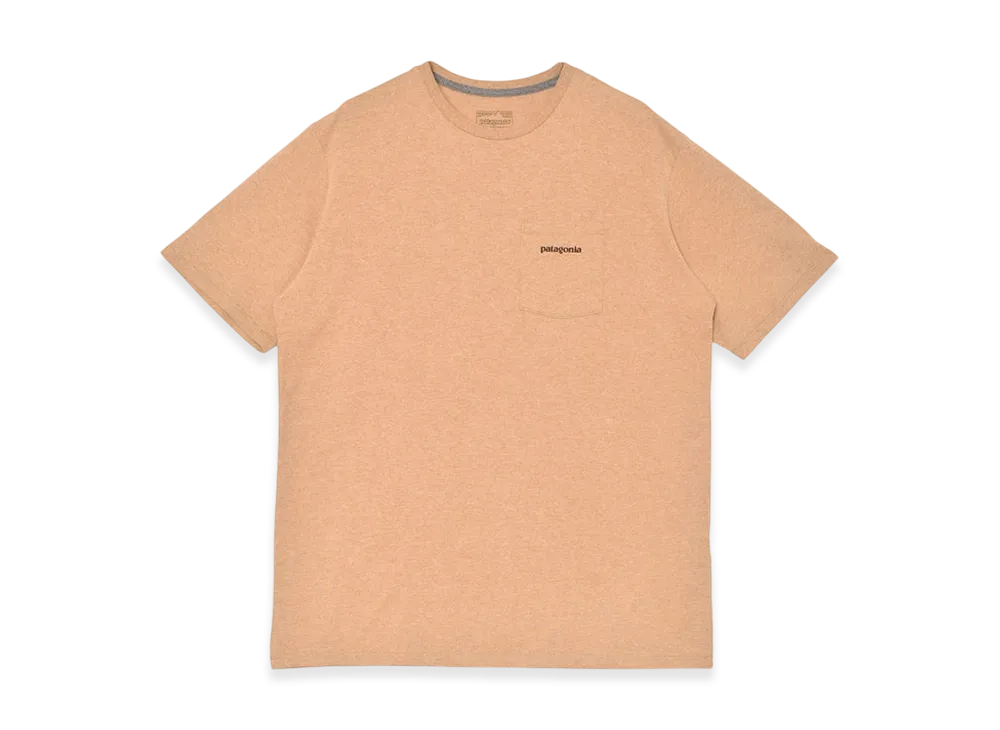 Patagonia Boardshort Logo Pocket Responsibili T-Shirt "Talon Gold"