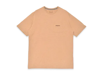 Patagonia Boardshort Logo Pocket Responsibili T-Shirt "Talon Gold"