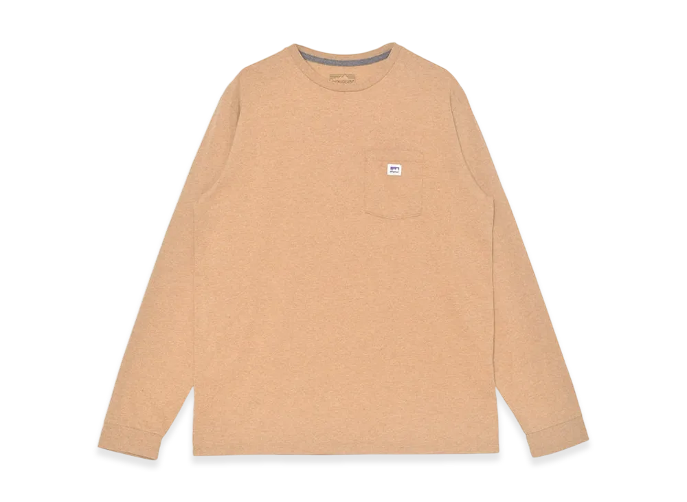Patagonia Long-Sleeved Shop Sticker Pocket Responsibili T-Shirt "Talon Gold"