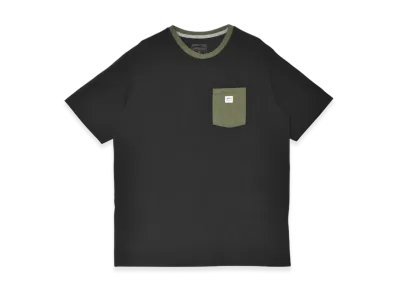 Patagonia Shop Sticker Pocket Responsibili T-Shirt "Black/Basin Green"