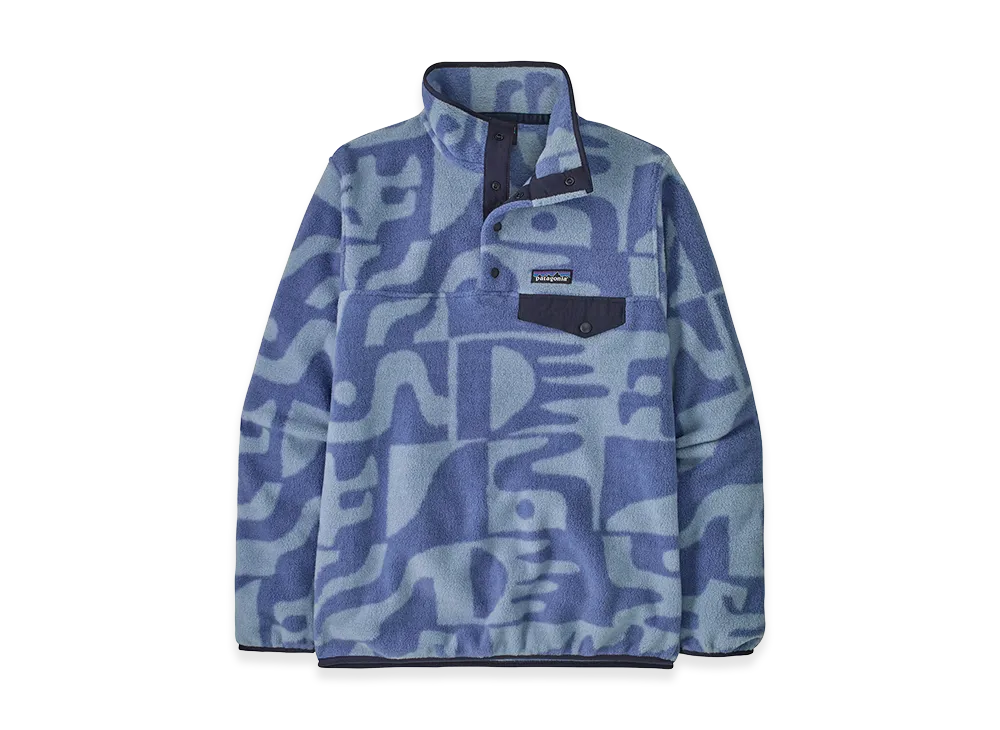 Patagonia Women's Lightweight Synchilla Snap-T Pullover "Mother Tree/Barnacle Blue"