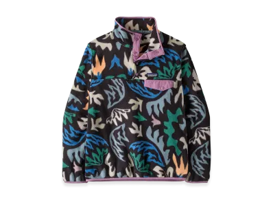 Patagonia Women's Lightweight Synchilla Snap-T Pullover "Kaleido/Black"