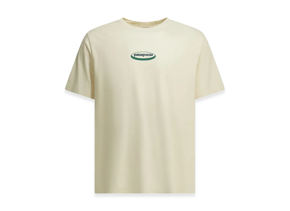 Patagonia "'95 Oval Logo" Crew-Neck T-Shirt "White"