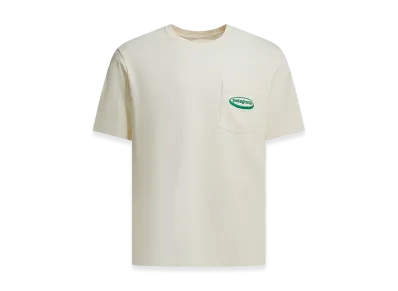 Patagonia "'95 Oval Logo Pocket Tee" Crewneck T-Shirt "White"