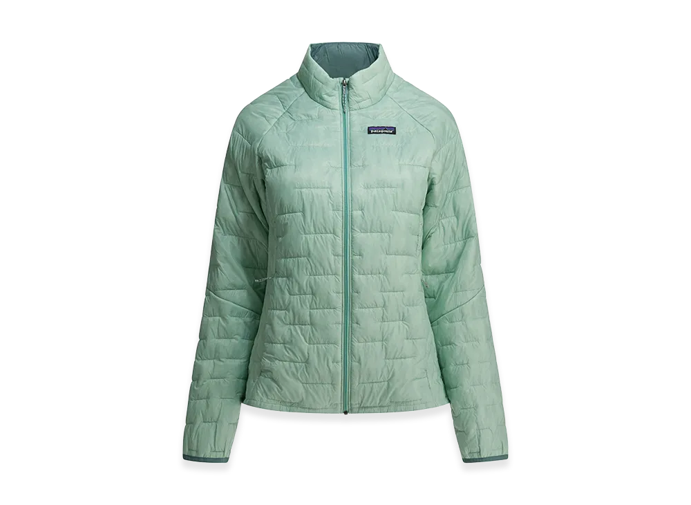 Patagonia Women's "W's Micro Puff" Short Down Jacket "Light Blue"