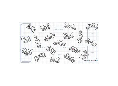 Pokemon Card Game Rubber Playing Mat Maushold