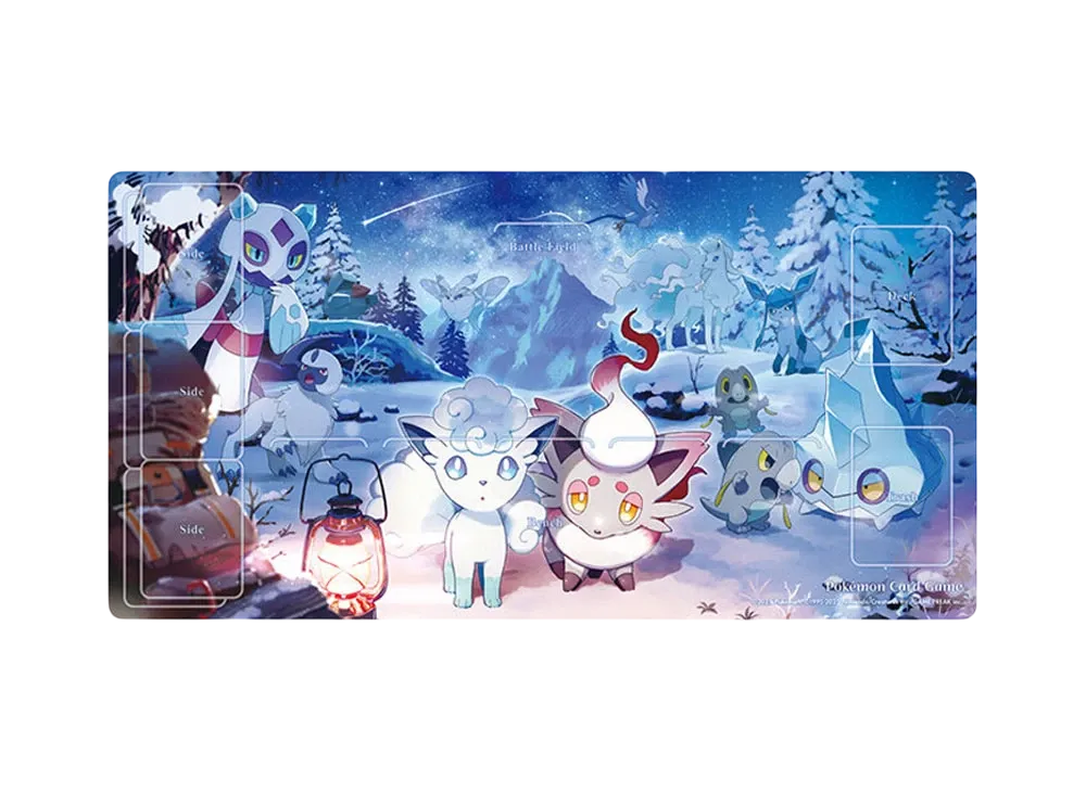 Pokemon Card Game Rubber Play Mat Snowy Gathering