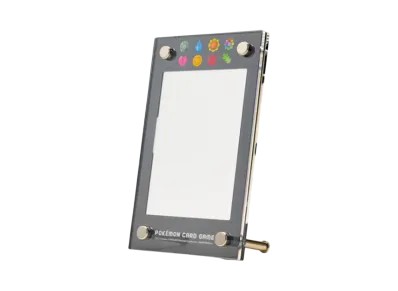 Pokemon Card Game Display Frame Gym Badge Red Green