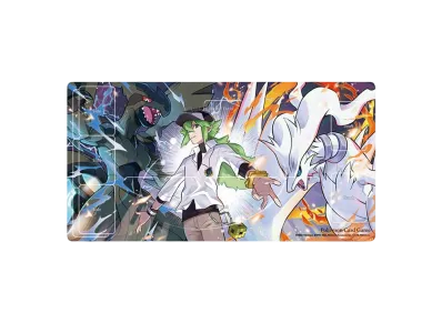 Pokemon Card Game Rubber Play Mat N & Reshiram & Zekrom