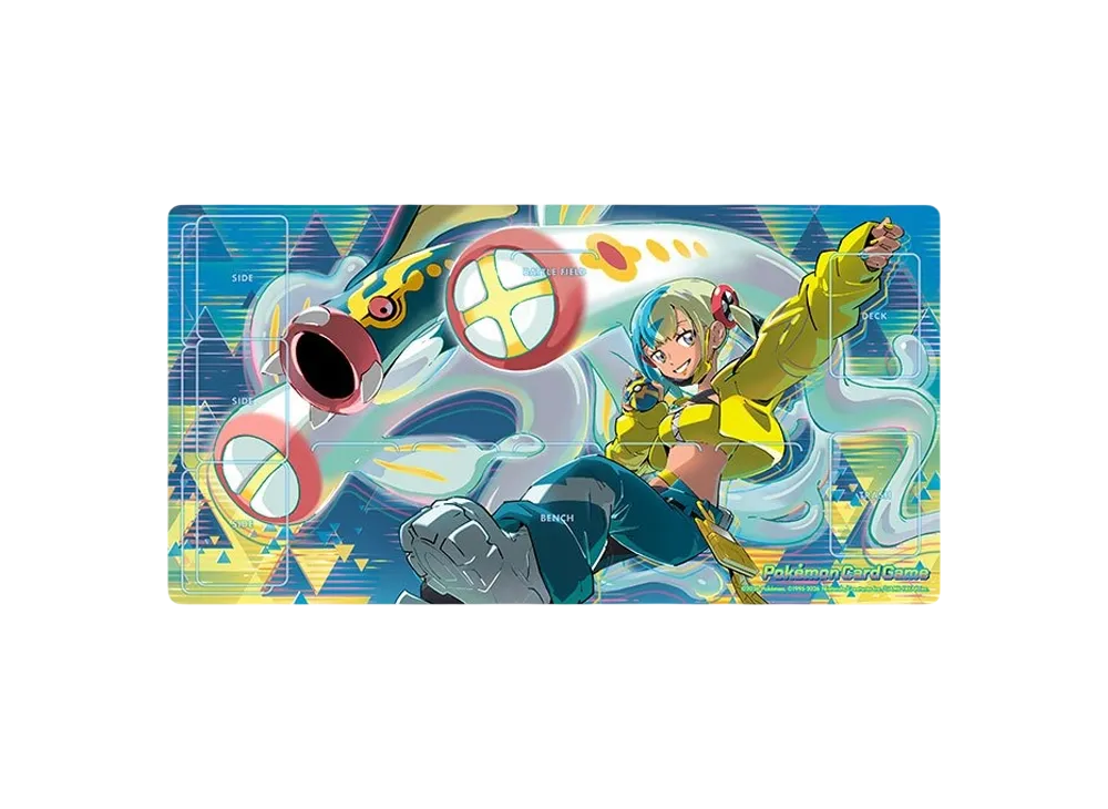 Pokemon Card Game Rubber Play Mat Canari & Mega Eelektross