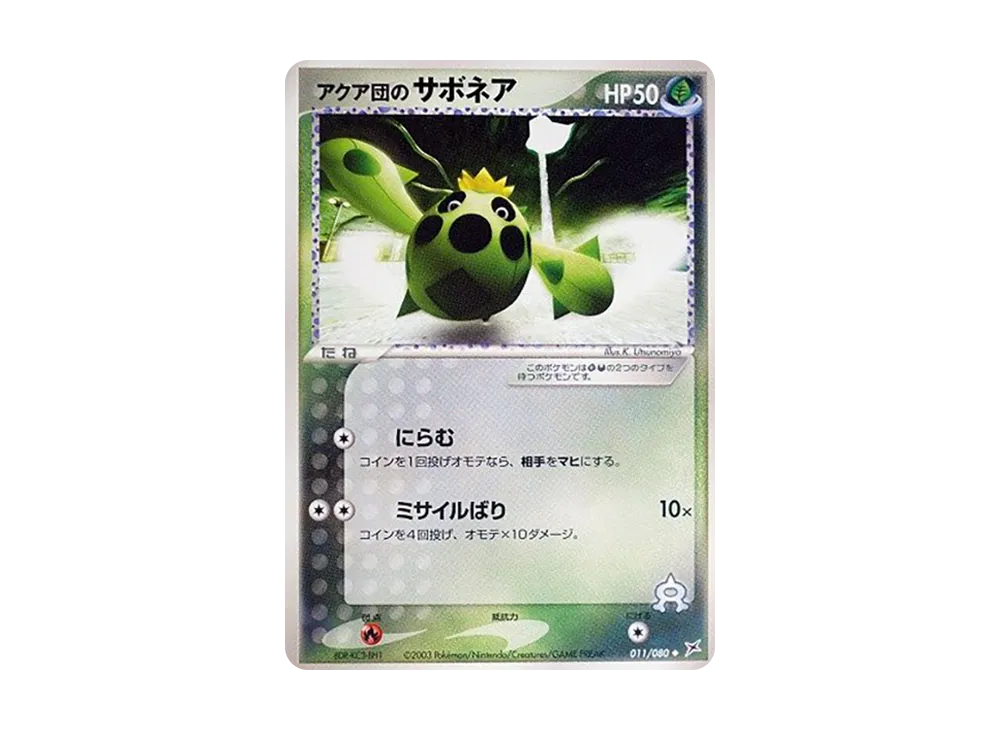 Team Aqua's Cacnea [ADVEX 011/080](Enhanced Expansion Pack ex1 "Magma VS Aqua: Two Ambitions")