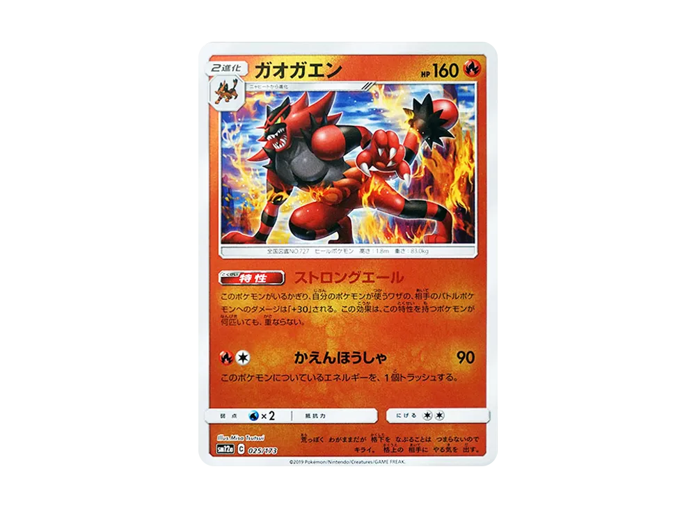 熾焰咆哮虎 :鏡面 [SM12a 025/173](高級包「TAG TEAM GX 全明星」)