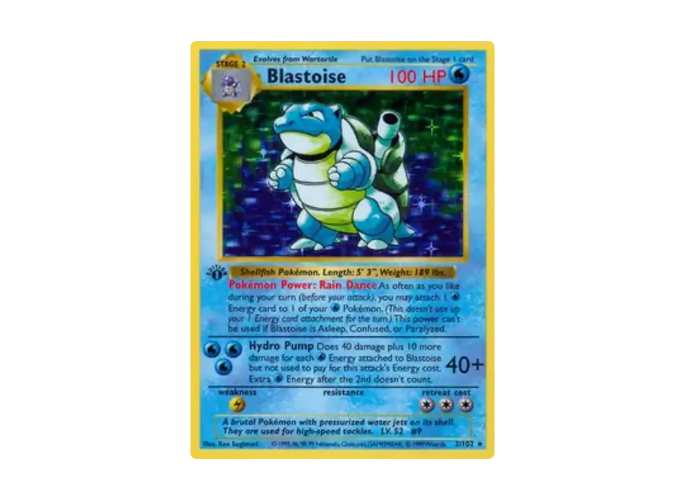 1st edition blastoise pokemon card Clair's Blastoise VS 1st Edition 046/141 Japanese CGC 9 – TBC Games main image 1