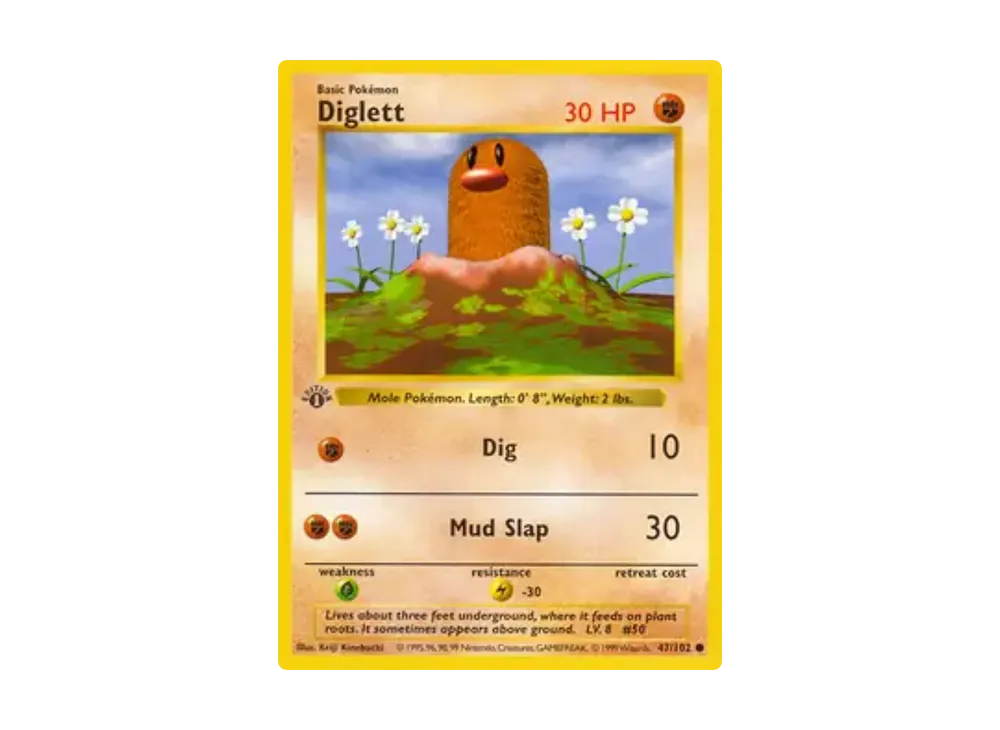 ディグダ C [47/102]【英語版】(ベースセット 1st エディション)