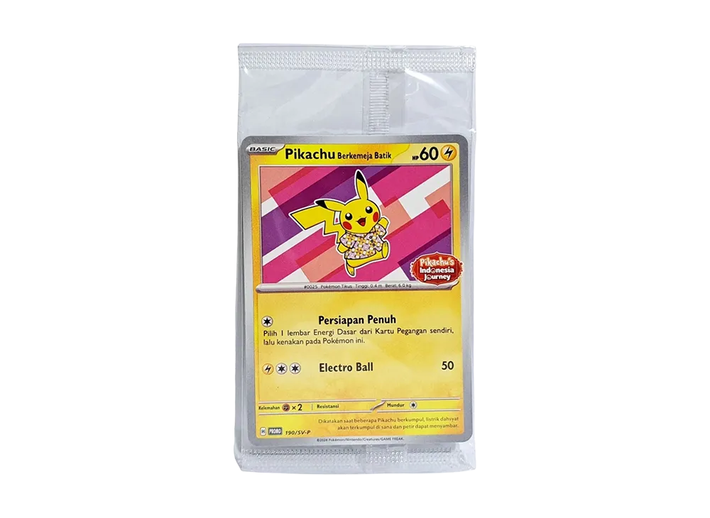 バティックシャツを着たピカチュウ (フラワーピカチュウ柄) P