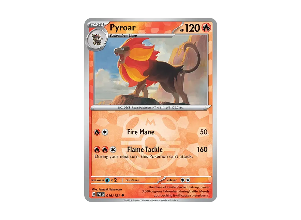 カエンジシ U :マスターボールホロ [PRE EN 016/131]【英語版】(スカーレット&バイオレット「プリズマティックエボリューションズ」)