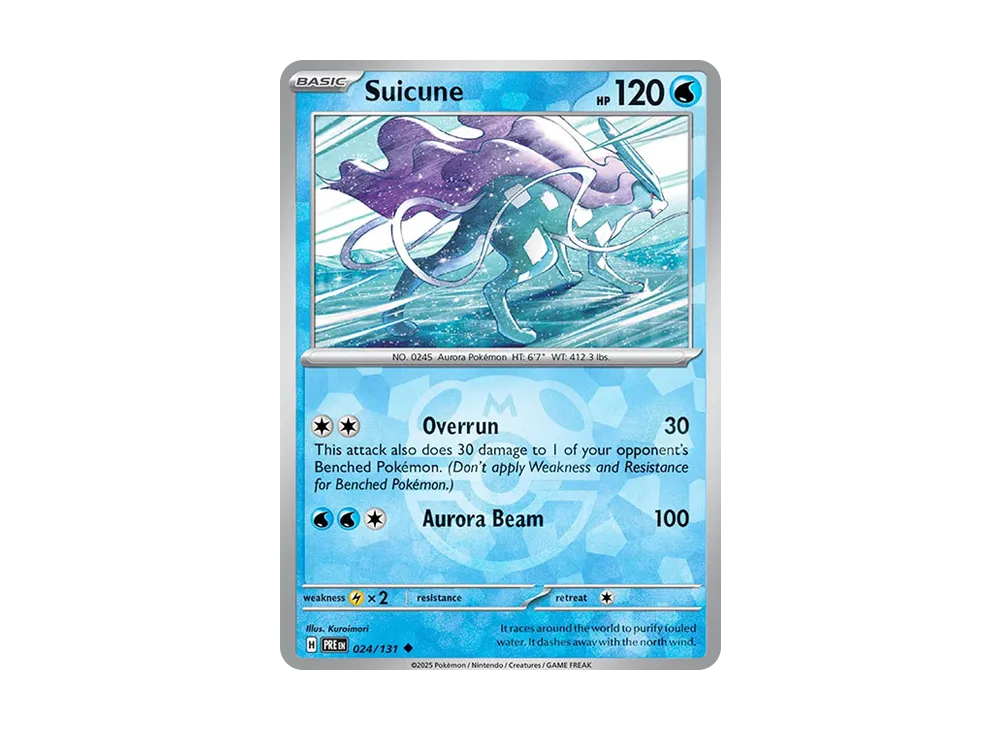 スイクン U :マスターボールホロ [PRE EN 024/131]【英語版】(スカーレット&バイオレット「プリズマティックエボリューションズ」)