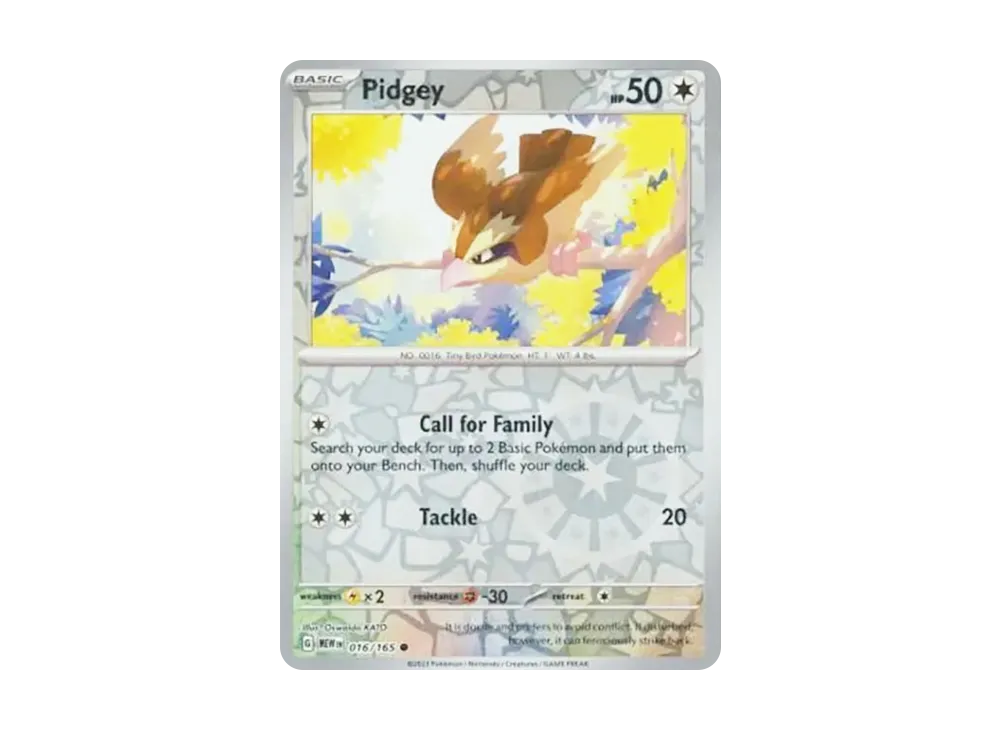 ポッポ C :リバースホロ [MEW EN 016/165]【英語版】(スカーレット&バイオレット「151」)