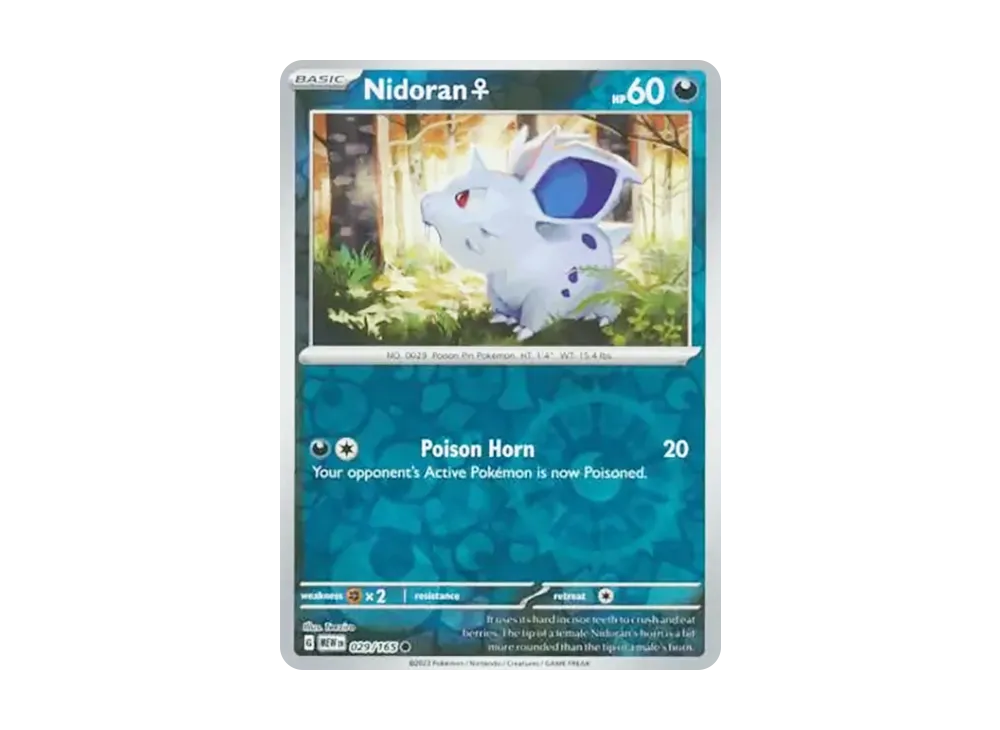 ニドラン♀ C :リバースホロ [MEW EN 029/165]【英語版】(スカーレット&バイオレット「151」)