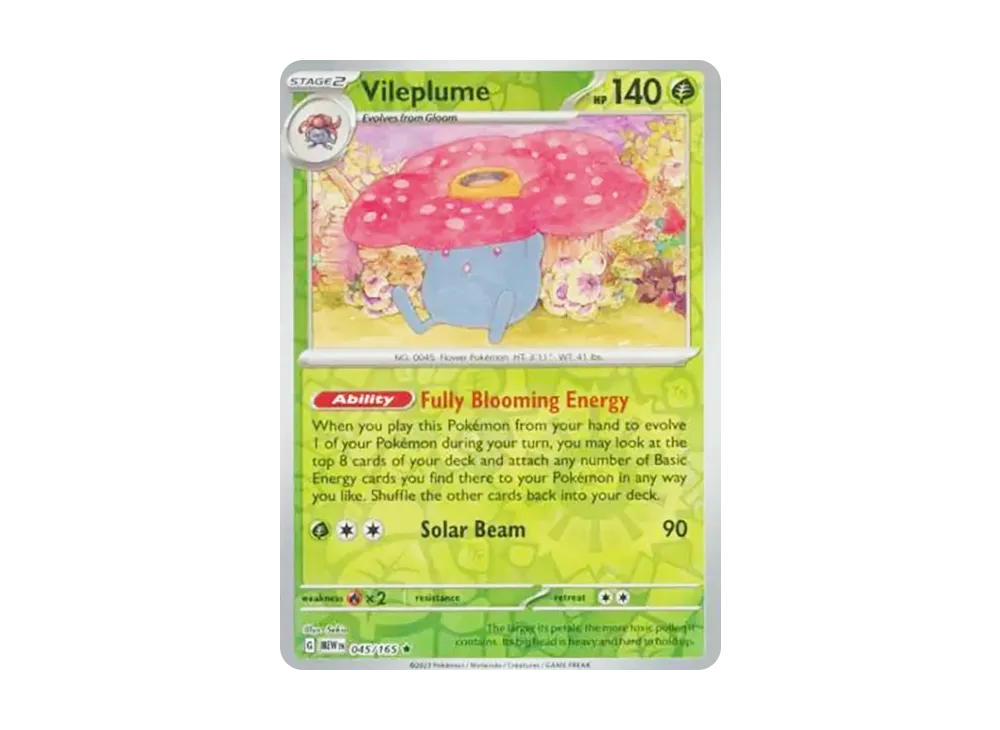 ラフレシア R :リバースホロ [MEW EN 045/165]【英語版】(スカーレット&バイオレット「151」)