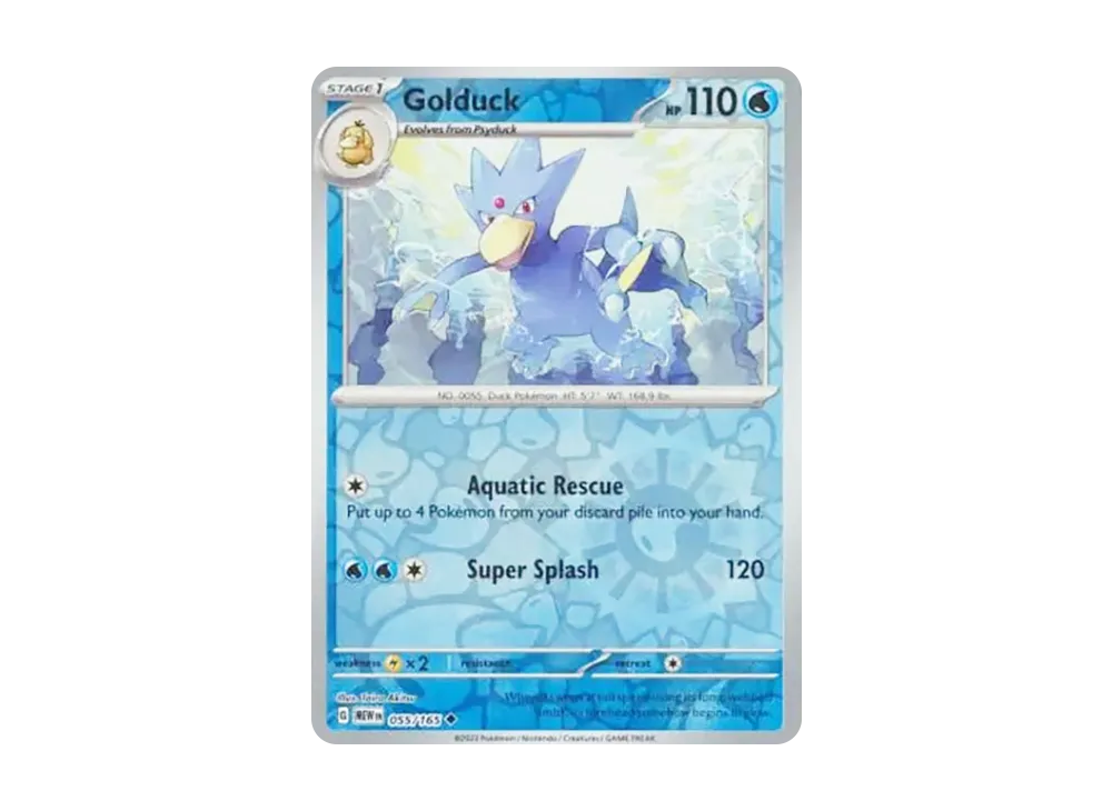 ゴルダック U :リバースホロ [MEW EN 055/165]【英語版】(スカーレット&バイオレット「151」)