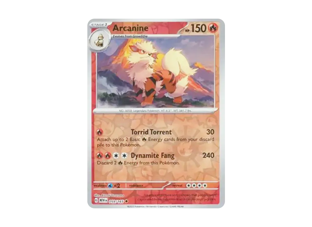 ウインディ U :リバースホロ [MEW EN 059/165]【英語版】(スカーレット&バイオレット「151」)