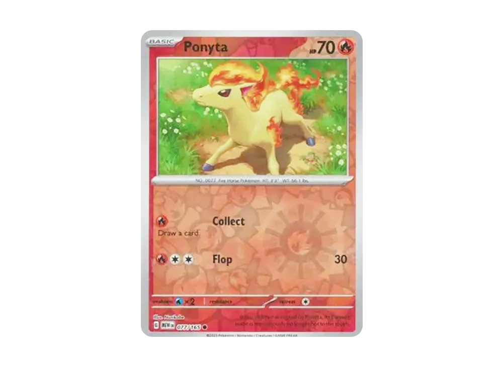 ポニータ C :リバースホロ [MEW EN 077/165]【英語版】(スカーレット&バイオレット「151」)