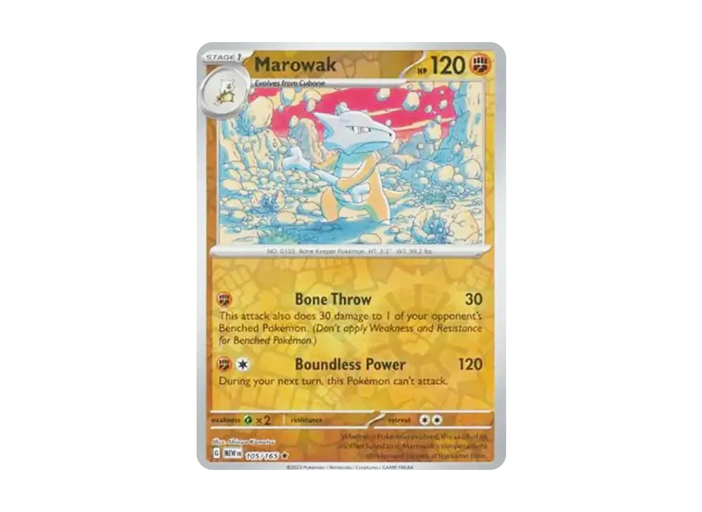ガラガラ R :リバースホロ [MEW EN 105/165]【英語版】(スカーレット&バイオレット「151」)