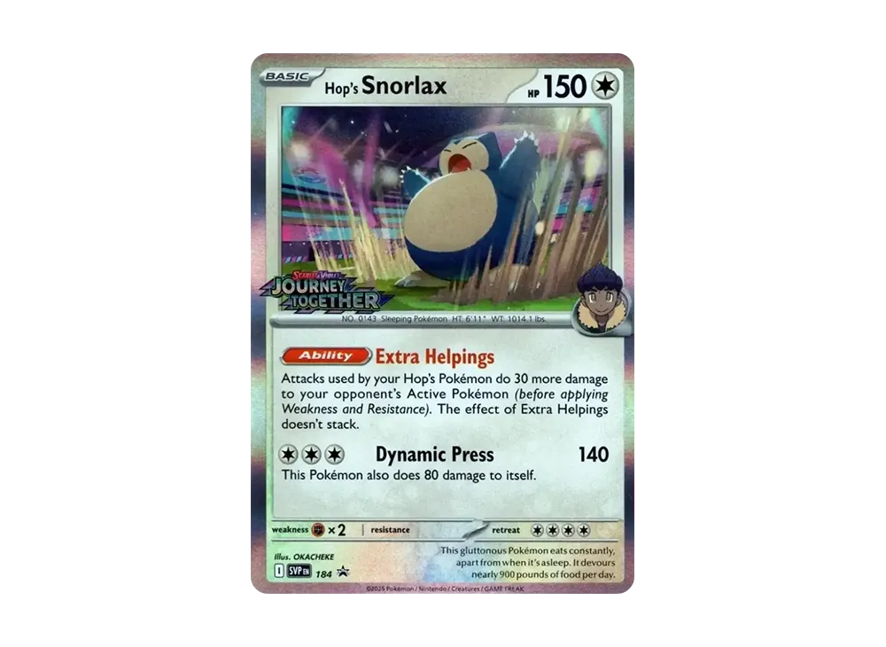 ホップのカビゴン P [SVP EN 184]【英語版】(スカーレット&バイオレット「プロモーションカード」)