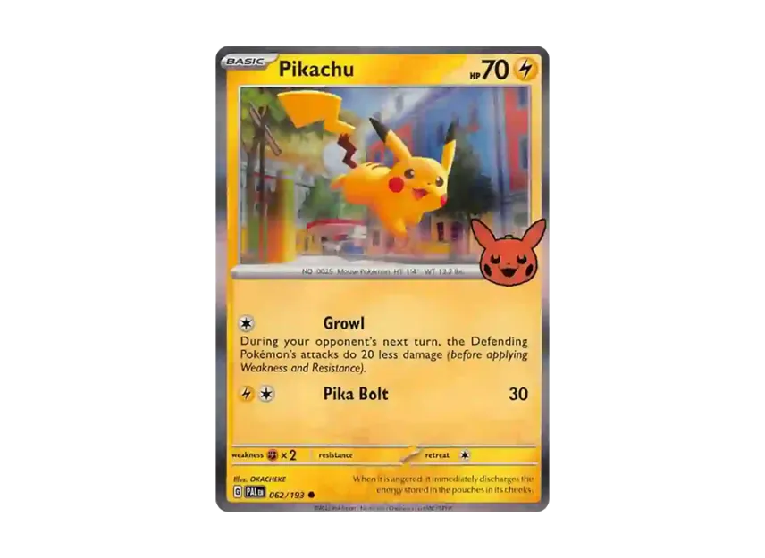 pikachu pokemon card trick or trade Authentic 2023 Pokmon #062/193 Pikachu Trick Or Trade Holo TCT Graded Gem Mint 10 card stand included