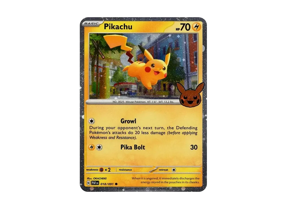 ピカチュウ C [PAF EN 018/091]【英語版】(スカーレット&バイオレット「トリックオアトレード 2024」)