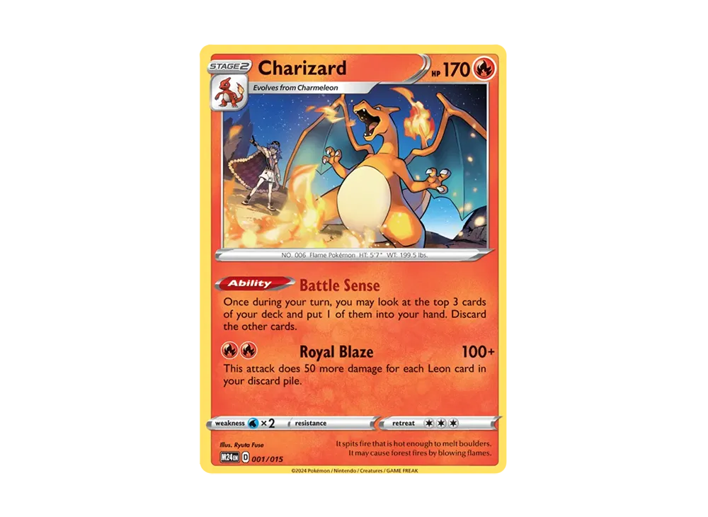 リザードン [M24 EN 001/015]【英語版】(スカーレット&バイオレット「マクドナルド 2025 ドラゴンディスカバリー」)